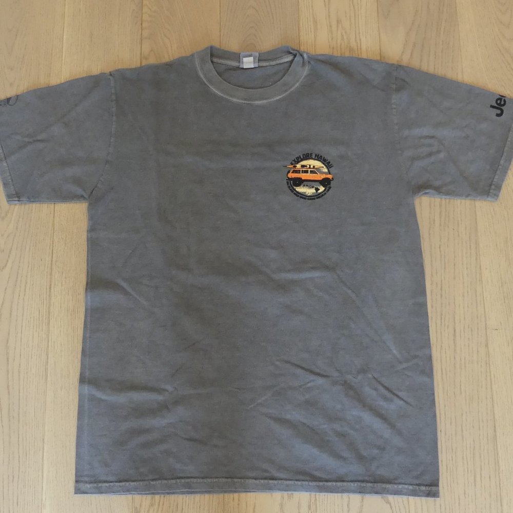 Explore Hawaii Crazy Shirts Vintage Grey Large T-Shirt